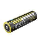 Nitecore - NL2142LTHPi - Batteria ricaricabile protetta Li-Ion 21700 3
