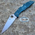 Spyderco - Endura 4 Flat Plain Knife - K390 Blue FRN - C10FPK390 - col