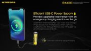 Nitecore - NL1835RX Con Plug USB-C - Batteria Ricaricabile Protetta Li