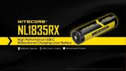 Nitecore - NL1835RX Con Plug USB-C - Batteria Ricaricabile Protetta Li