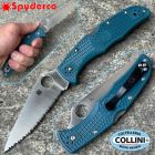 Spyderco - Endura 4 Serrated Knife - K390 Blue FRN - C10FSK390 - colte