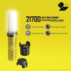 Nitecore - MPB21 - Intelligent 21700 Battery System - Kit: Lantern - D