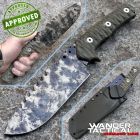 WanderTactical Wander Tactical - Uro Saw knife - Marble and Green Micarta - COLLEZION