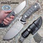 FOX Knives Fox - Oxylos Knife - Stonewashed Becut & Black Micarta - FX-616MB - co