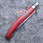 Opinel - N°10 Effilé Betulla Lamellato Rosso - Coltello