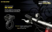 Nitecore - Bike Mount per torcia HU60 - Accessorio Torcia Led