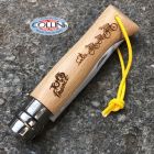 Opinel - N°08 Tour de France 2020 Gravure - Legno di Faggio - Coltello