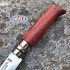 Opinel - N°08 Luxe Betulla knife Lamellato Rosso - Coltello