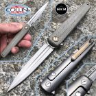 MKM - Flame Knife By Zieba - M390 & Green Micarta - FL02-GCT - Coltell