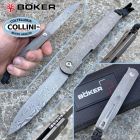 Boker Plus - LRF Damascus knife e Titanio by Kansei Matsuno - 01BO174D