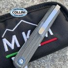 MKM - Flame Light Knife by Zieba - M390 & Black Micarta - FL02L-BC - c
