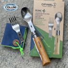 Opinel - Set completo Picnic - coltello n° 8 con forchetta e cucchiaio
