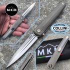 MKM - Flame Light Knife by Zieba - M390 & Green Micarta - FL02L-GC - c