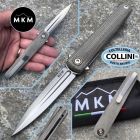 MKM - Flame Light Knife by Zieba - M390 & Green Micarta - FL02L-GC - c