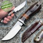 Approved Jarno Movilli - Hunter Utility knife - ATS34 - Corno e Radica - COLLEZ