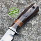 Approved Jarno Movilli - Hunter Utility knife - ATS34 - Corno e Radica - COLLEZ