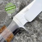 Approved Jarno Movilli - Hunter Utility knife - ATS34 - Corno e Radica - COLLEZ