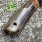 Approved Jarno Movilli - Hunter Utility knife - ATS34 - Corno e Radica - COLLEZ