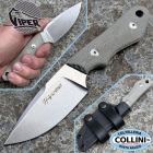 Viper - Handy by Silvestrelli - Stonewashed MagnaCut & Green Micarta -