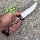 Approved Torc - Coltello da Caccia in acciaio forgiato, Cervo e Palissandro - C