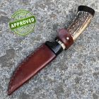 Approved Torc - Coltello da Caccia in acciaio forgiato, Cervo e Palissandro - C