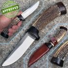 Approved Torc - Coltello da Caccia in acciaio forgiato, Cervo e Palissandro - C