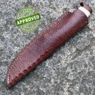 Approved Renato Cassol - Coltello da Caccia in Damasco Damasteel, dente di Faco