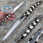 Laguiole en Aubrac - Damier - Damasco Laminato Giapponese, Osso ed Eba