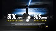 Nitecore - EDC27 UHi - Torcia Ricaricabile USB - 3100 lumens e 305 met
