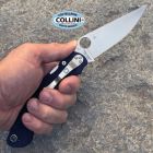 Spyderco - Military 2 - Satin CPM-S110V & Dark Blue G10 - C36GPDBL2 -