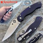 Spyderco - Military 2 - Satin CPM-S110V & Dark Blue G10 - C36GPDBL2 -