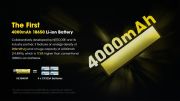 Nitecore - NL1840HP - Batteria ricaricabile protetta Li-Ion 18650 3.6V