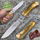Approved Alain Descy - Bonvent custom Knife - osso - COLLEZIONE PRIVATA - colte