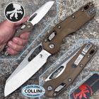 Microtech - MSI RAM-LOK Knife -Stonewashed Plain M390 & Dark Earth Pol