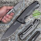 Lion Steel Lionsteel - Myto - MY01B BW - PVD Stonewashed M390 & Old Black Titaniu