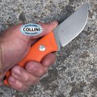 FOX Knives Fox - Muzzle by Raven Knives Design - Acid Stone Washed Becut & Orange