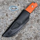 FOX Knives Fox - Muzzle by Raven Knives Design - Acid Stone Washed Becut & Orange