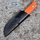 FOX Knives Fox - Muzzle by Raven Knives Design - Acid Stone Washed Becut & Orange