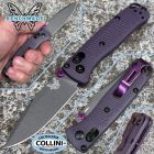 Benchmade - Mini Bugout - 533GY-09 - Dark Purple Grivory & Tungsten Ce