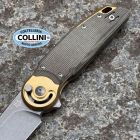 FOX Knives Fox - Metamorphosis - Acid Stonewashed M390, Ottone & Green Micarta -