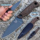 Benchmade - Dacian - 203BT-01 - Brown Canvas Micarta & Blue Titanium C