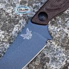Benchmade - Dacian - 203BT-01 - Brown Canvas Micarta & Blue Titanium C