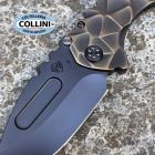 MedFordKnives Medford Knife and Tool - Praetorian T - S45VN DLC, Bronze Glass Handle
