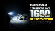 Nitecore - HC70 UHE - Frontale Ricaricabile USB - 1600 lumens e 156 me