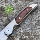 Approved Klotzli - Walker 05 Knife - Titanio, Radica di Acero & ATS-34 - COLLEZ