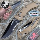 Microtech - Amphibian RAM-LOK Knife - Black PVD Partial Serrated M390