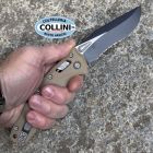 Microtech - Amphibian RAM-LOK Knife - Black PVD Partial Serrated M390