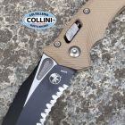 Microtech - Amphibian RAM-LOK Knife - Black PVD Partial Serrated M390