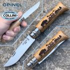 Opinel - N°08 Animalia America incisione Bisonte - Coltello