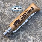 Opinel - N°08 Animalia America incisione Bisonte - Coltello